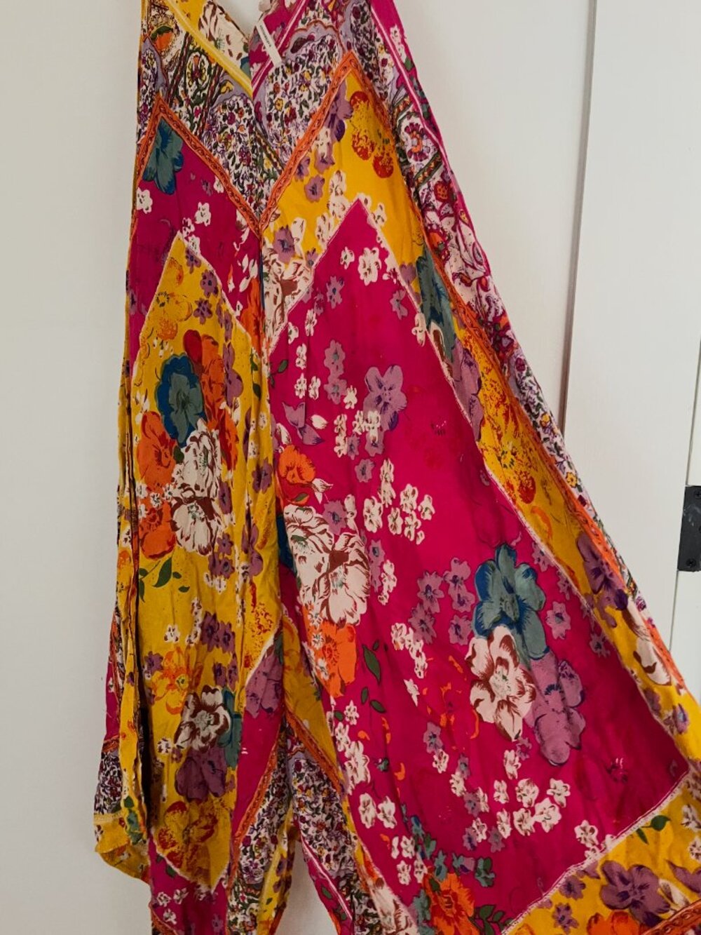 Anthropologie Handkerchief Hem Patchwork Dress - Picture 2 of 3